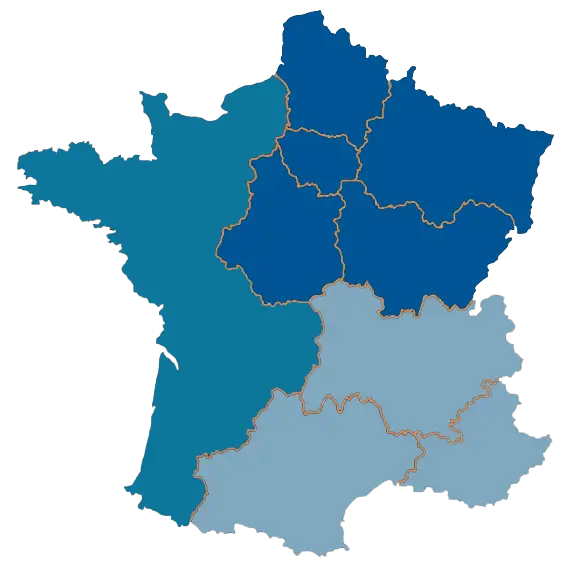 Carte de France des zones argileuses