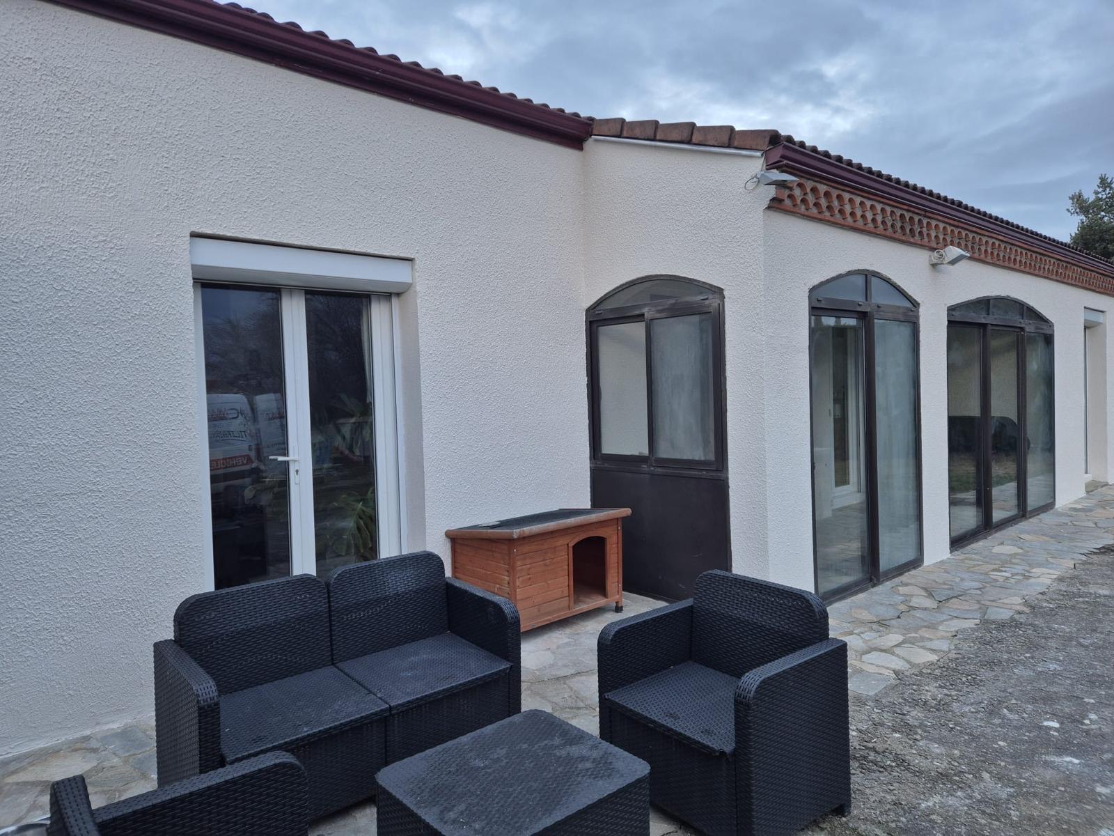 Maison rendue au client, terrasse aménagée